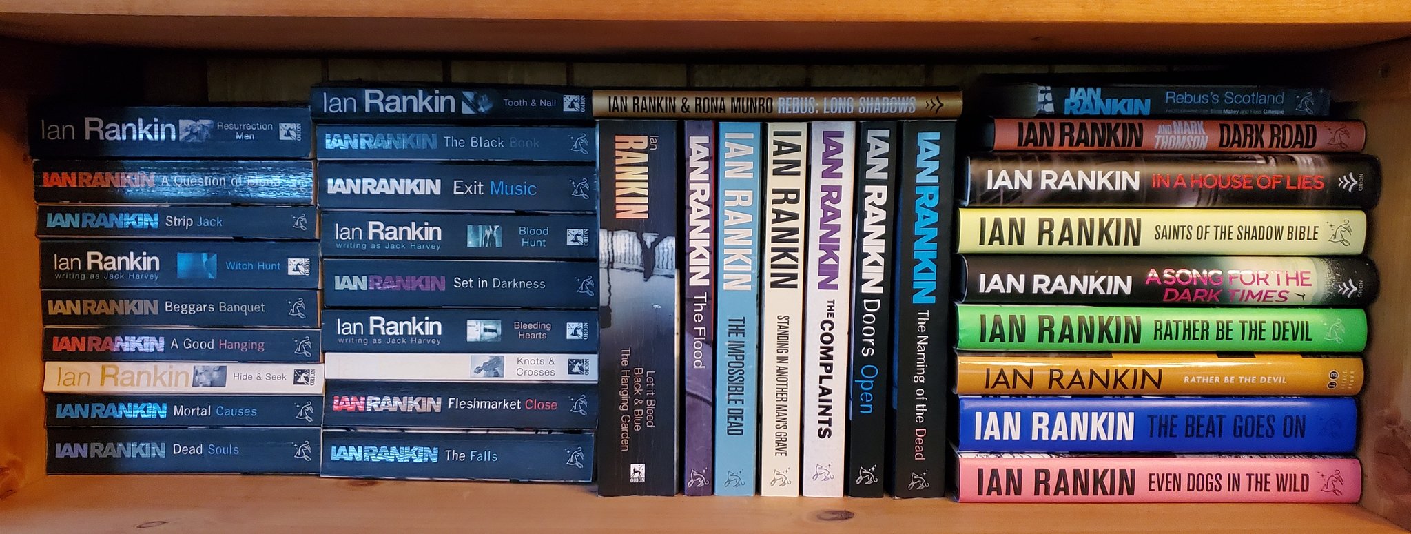Happy birthday to Ian Rankin This is easily my favourite book shelf. 