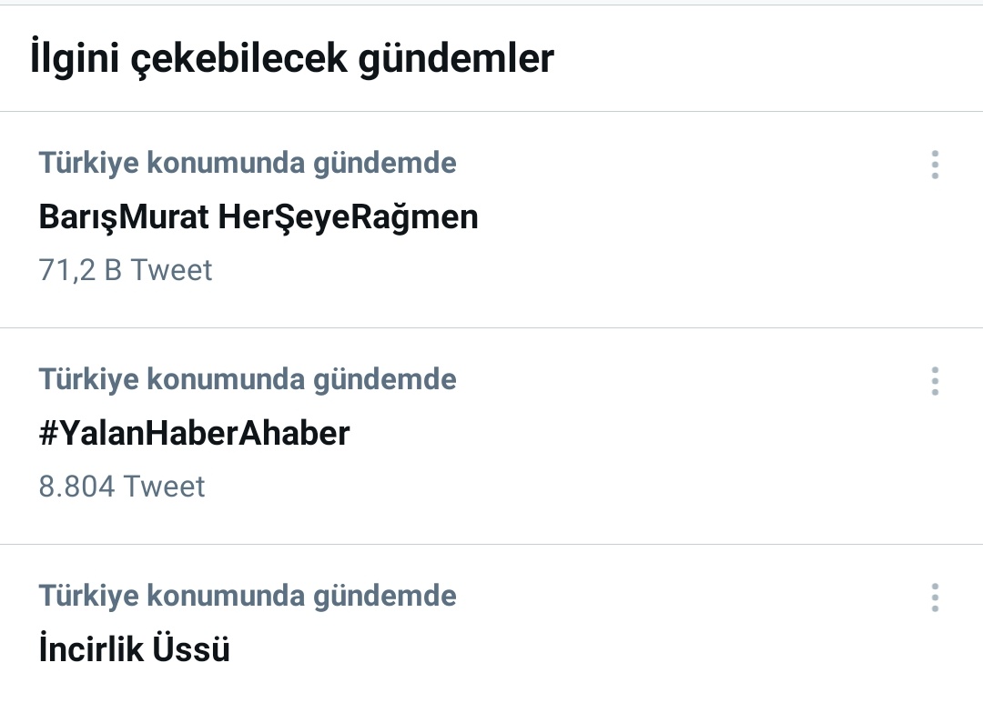 Dağılmış dedikleri bitmiş dedikleri kitle 70 bin üzeri tweet atarak gündemin en üst sıralarında.

Bizim ölümüz bile bu siteye fazla 

BarışMurat HerŞeyeRağmen