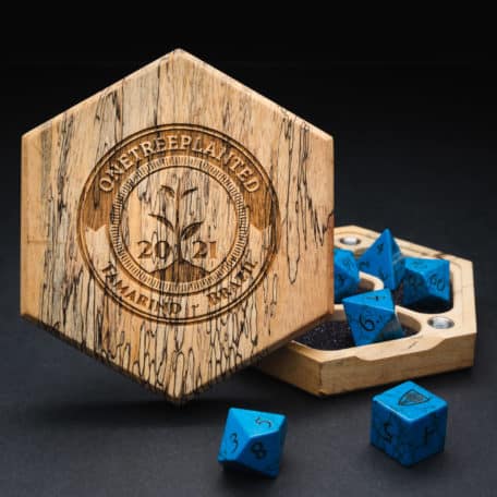 WyrmwoodGaming's tweet image. Let's make this week's #WyrmwoodWednesday a little more special.😳

To celebrate an amazing campaign with @onetreeplanted we will be giving away this Spalted Tamarind Tabletop Vault AND planting 1 tree for EVERY retweet this tweet receives.🌳

(Check the RULES down below👇)