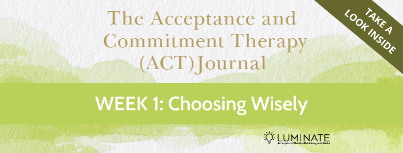 PavPub's tweet photo. Still deciding if the ACT Journal is for you? Here are a few sample pages from Week 1 where the #ChoicePoint is introduced, a key tool for creating powerful change in your life https://t.co/TEW0blV3wj #ACT #ACTJournal #ACTtherapy #mentalhealth @nichooper7 @Dr_O_Donnelly https://t.co/bxhQaSGBeB