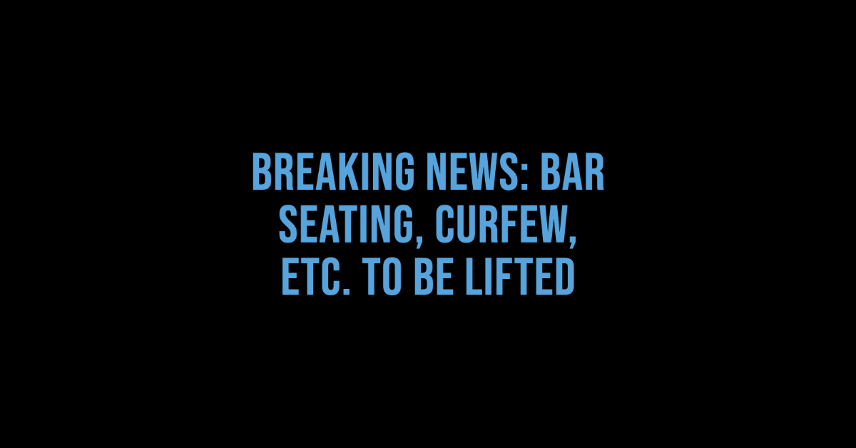 Nyc Hospitality Alliance Breaking News Seating Allowed At Bars In Nyc Beginning May 3 The Curfew Will Be Removed For Outdoor Dining Areas Beginning 5 17 Still Midnight In