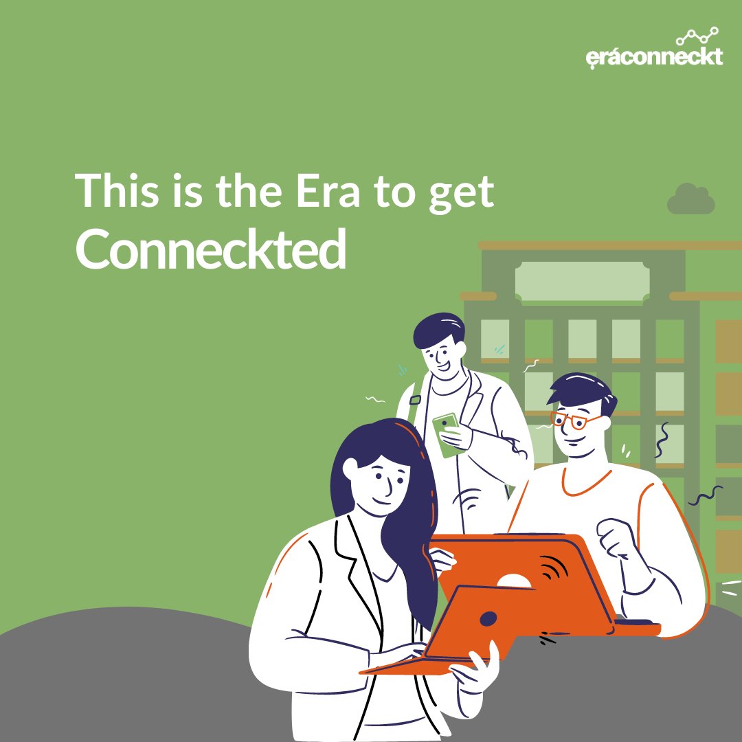 The Era to get Conneckted is here in Africa. 

Eraconneckt is here to introduce you to opportunities that will enable you to showcase your abilities, exercise your skills, and also introduce you to professionals from different industries. 

#DigitalTransformation
#innovation