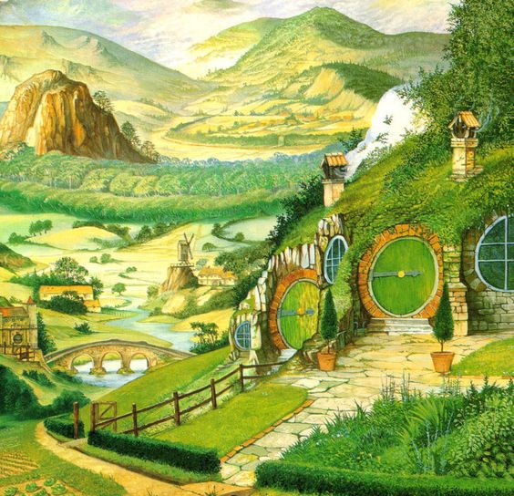  #Tolkien illustration MEGA-THREAD Alert!Lately I've been on a visual odyssey, happily tweeting key  #LotR moments as depicted by two different illustrators. I'm not finished yet (haven't even reached Mordor) but have a look at the journey so far...(Image: Roger Garland c.1987)