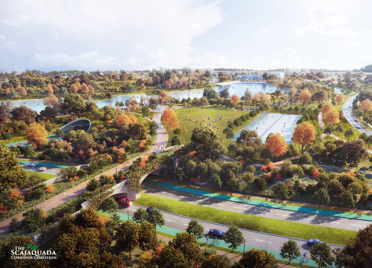 MayorSeanRyan's tweet photo. Today I joined the Scajaquada Corridor Coalition to announce a new vision for the future of Buffalo’s Scajaquada Corridor. 

🛣️Remove the Expressway
🏞️Reconnect our Parks and Neighborhoods
🌳Reduce Air Pollution and Increase Green Space

It's time to restore the Olmsted vision. https://t.co/E1KSP6dJOv