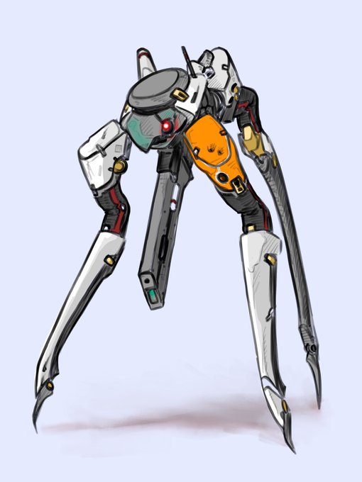 パトローラ落書き。
人間の足を使ってそうな逆関節すき。 