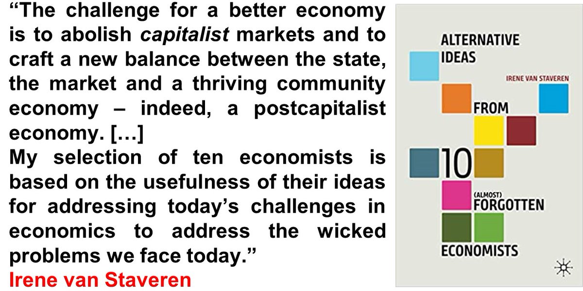 Outstanding! A must read for #economists & not economists (like me) who want to understand our society.
Thank you @irenevstaveren

I think this will be among the best books on #economics one can read this year. 
#pluralisteconomics #economy