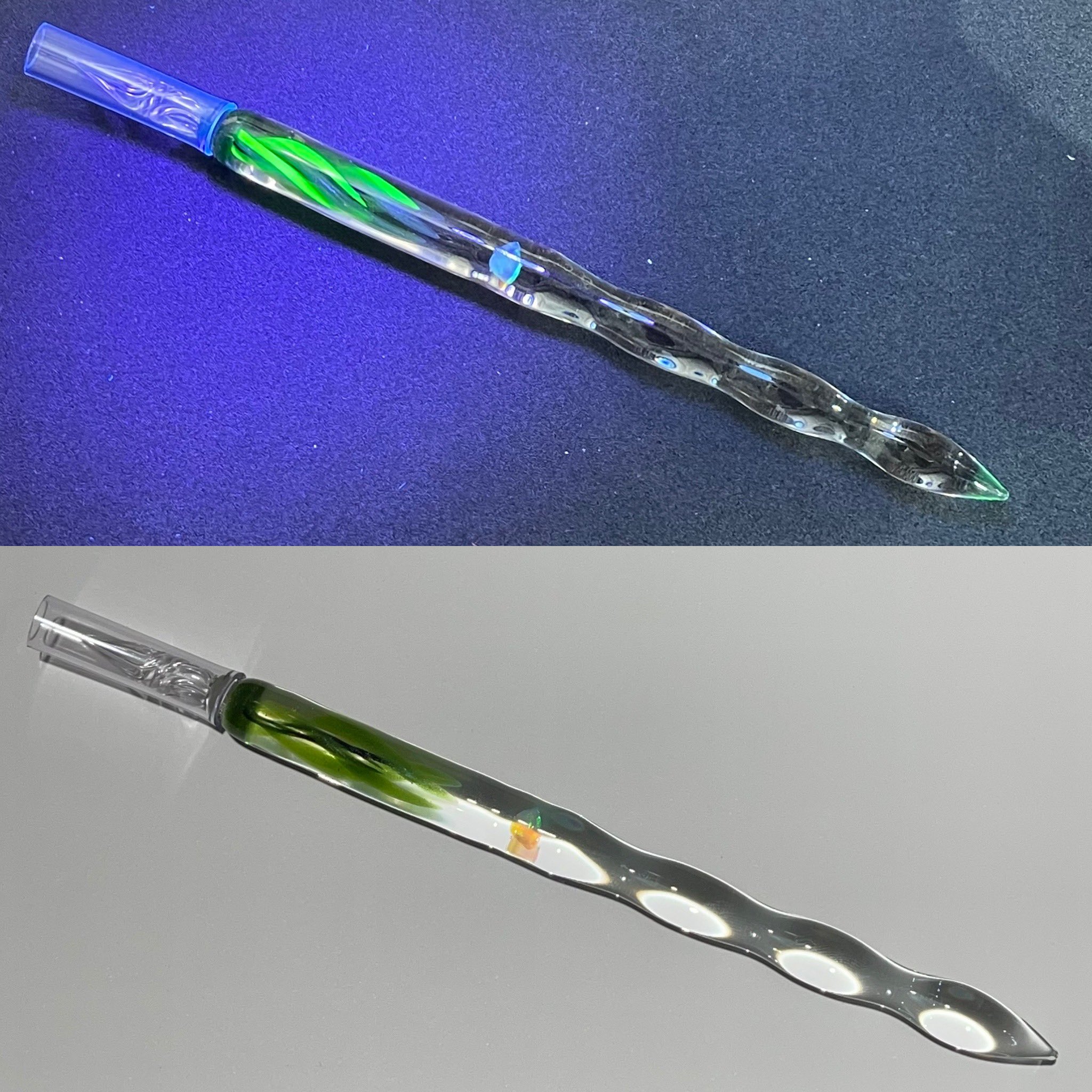 割引発見 HASE硝子工房 ガラスペン 流水ショート ギルティ