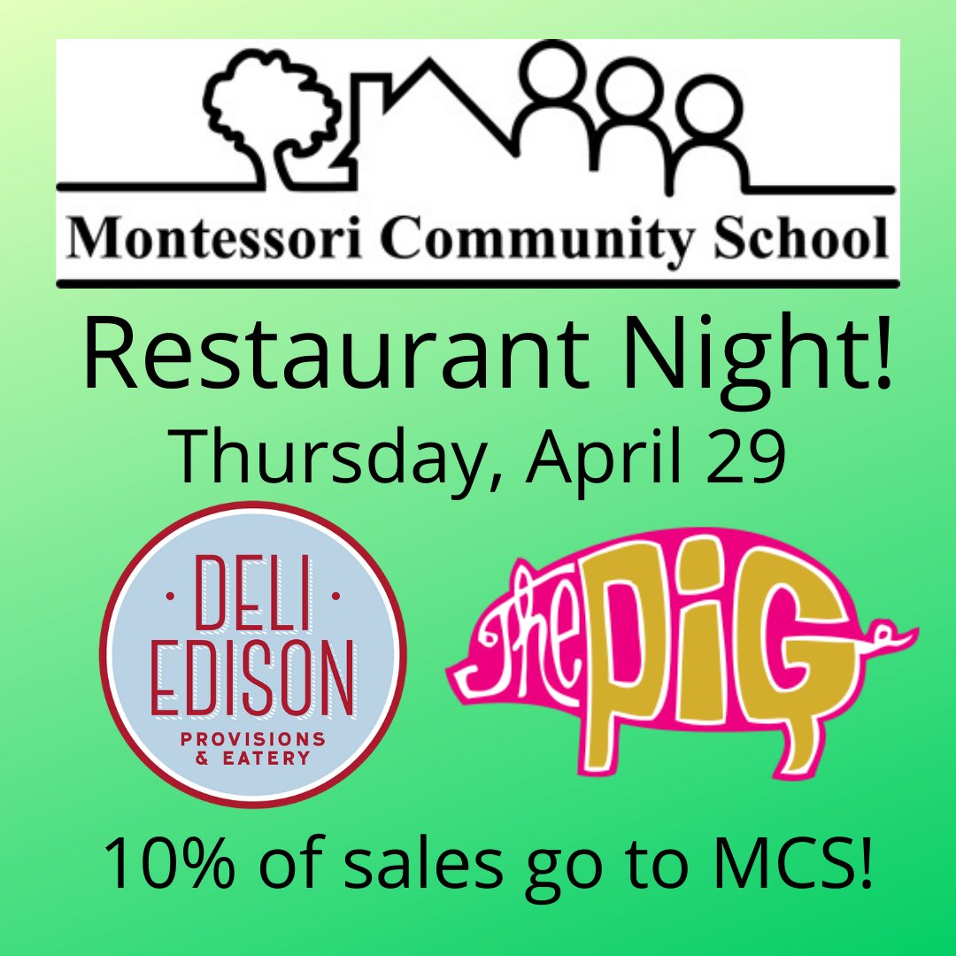 MCSDurham's tweet image. Chapel Hill area folks—Let Deli Edison and The Pig take care of all your meals on Thursday!! 10% of the profits go to support the MCS Fund!