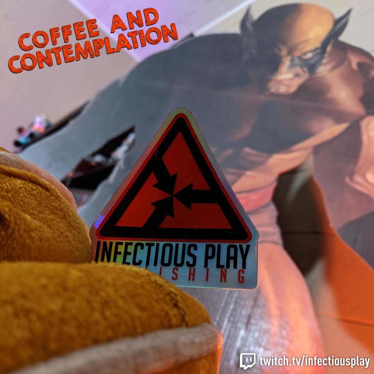 InfectiousPlay's tweet image. It's Coffee. It's Contemplation. It's Wolverine? 
Join @JonGilmour and @Chaos_Moss as they drink the whole pot of coffee while talking about probably Marvel if we're being honest.
twitch.tv/infectiousplay/