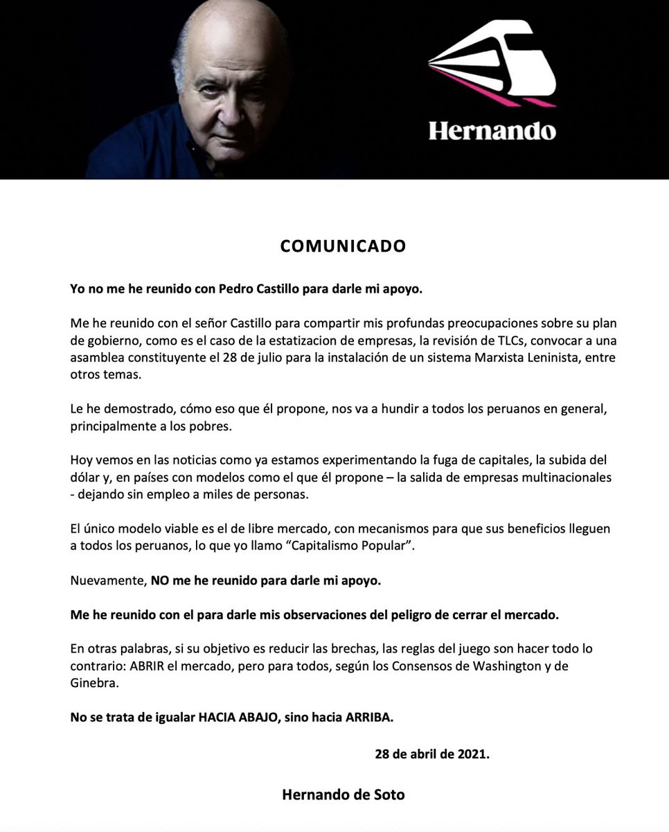 Me he reunido con PC por iniciativa absolutamente personal para expresarle mis profundas preocupaciones sobre su Plan.