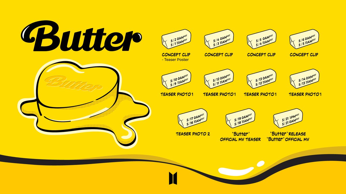 #BTS #방탄소년단 'Butter' Promotion Schedule 📆 ibighit.com/bts/kor/schedu… #BTS_Butter