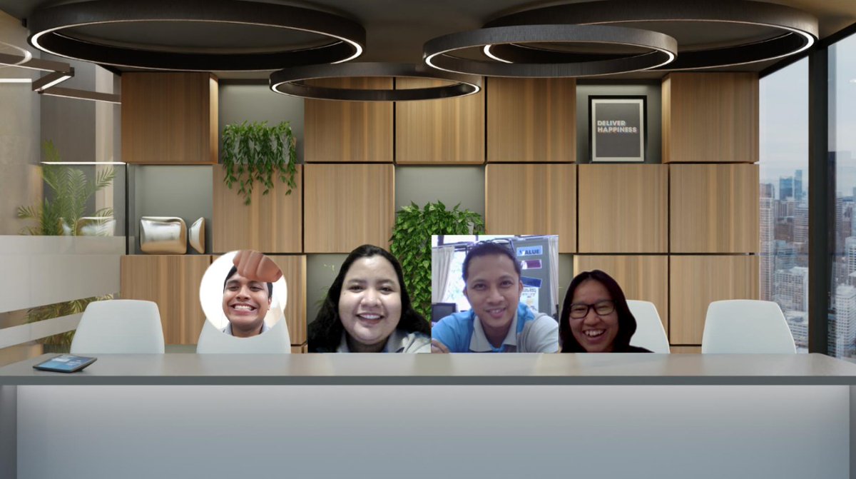 My new favorite Zoom feature!!! This is the COOLEST! Download the latest Zoom update and you are in the "room" with your team.

#zoom #zoommeetings #immersivetechnology #immersivetech #immersiveexperience #immersiveview