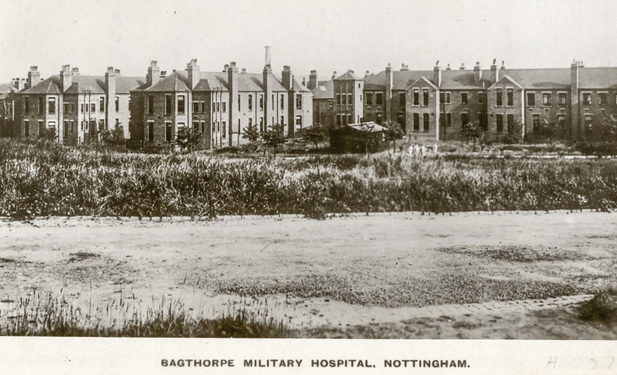 She had joined Queen Alexandra's Imperial Military Nursing Service (QAIMNS) on 05/12/1916 and was posted as a Staff Nurse to Bagthorpe Military Hospital in Nottingham on 30/12/1916. 3/12
