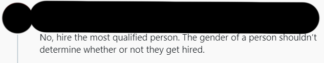 In an ideal world but this is not how the film industry works. We need to be vocal about what we want otherwise they are looking for a big name to helm the next film. Since women don't have as many opportunities as men, they are less likely to appear "suitable"