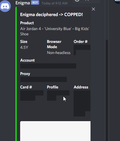 THANKS @ProjectEn1gma for the W, first drop, best discord support ever ❤️ @TrekProxies also 🙏