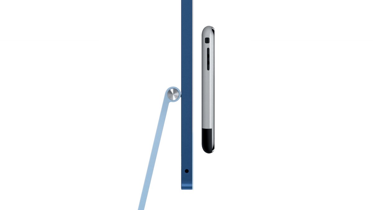 The new iMac (11.5mm) is thinner than the original iPhone (11.6mm). 🤯