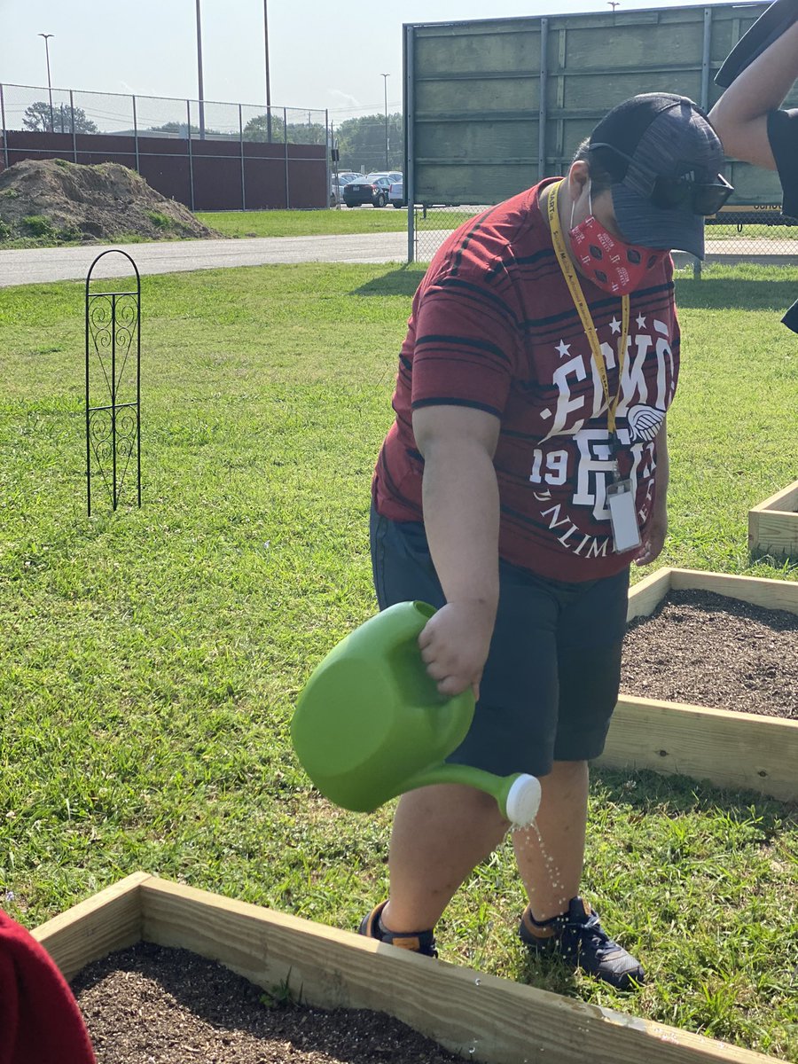 Out in the Garden with our SLC friends today. #gardening #Gardentime