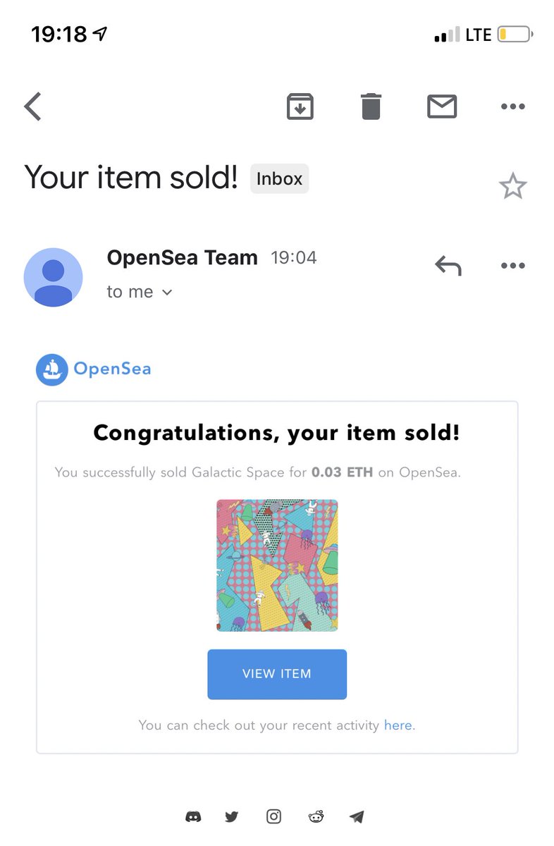 I sold my first NFT! I’m SO hyped 🙌🏻🙏🏼💘 Thank you thank you thank you!
#NFT #Cryto #ETH #cryptoart #mint