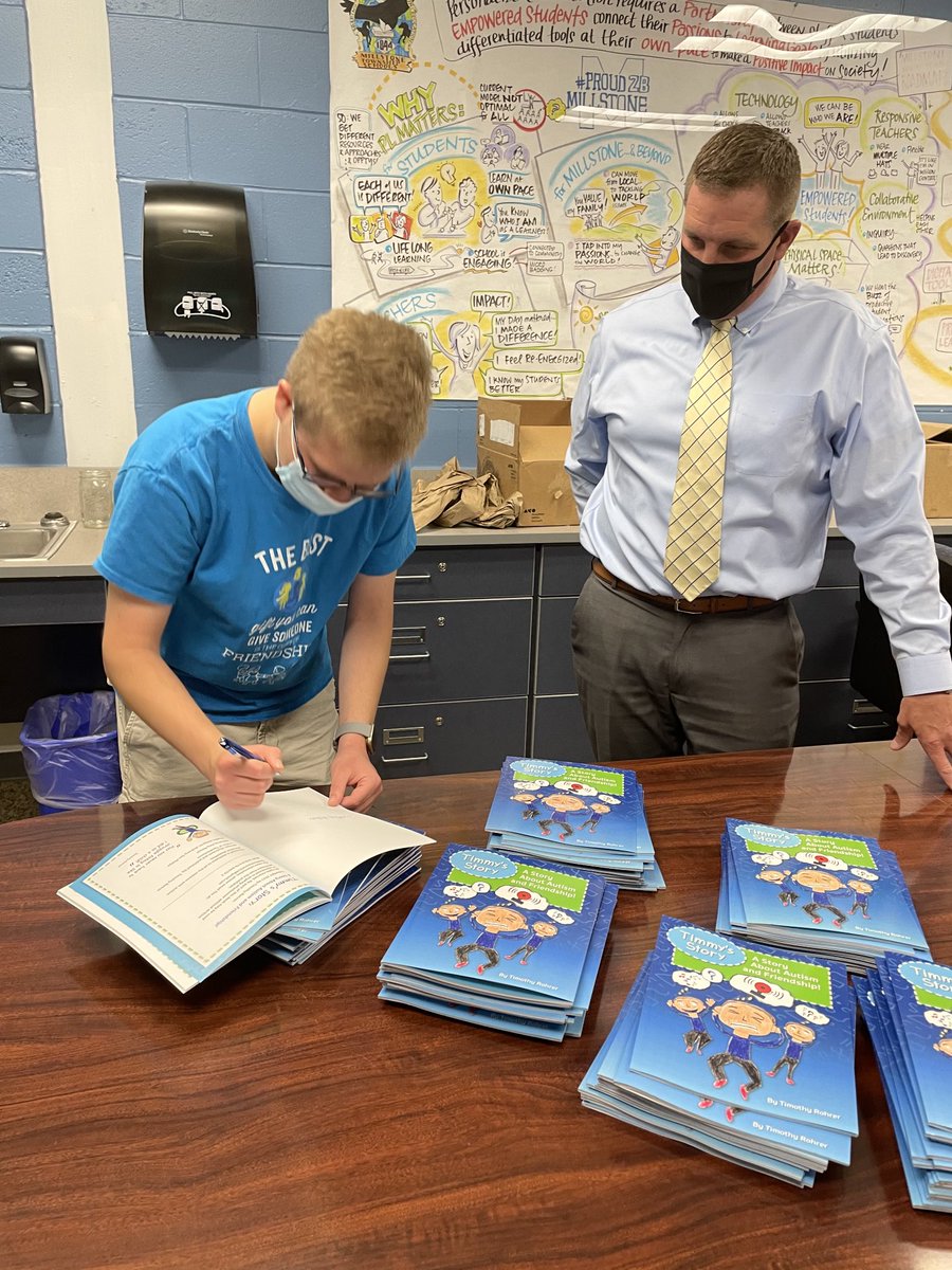 Karen Barry, Ed.D (@mtsd_barryk) on Twitter photo A wonderful moment with a personal delivery from the author himself! #tips4inclusion #autismawareness A wonderful moment with a personal delivery from the author himself! #tips4inclusion #autismawareness