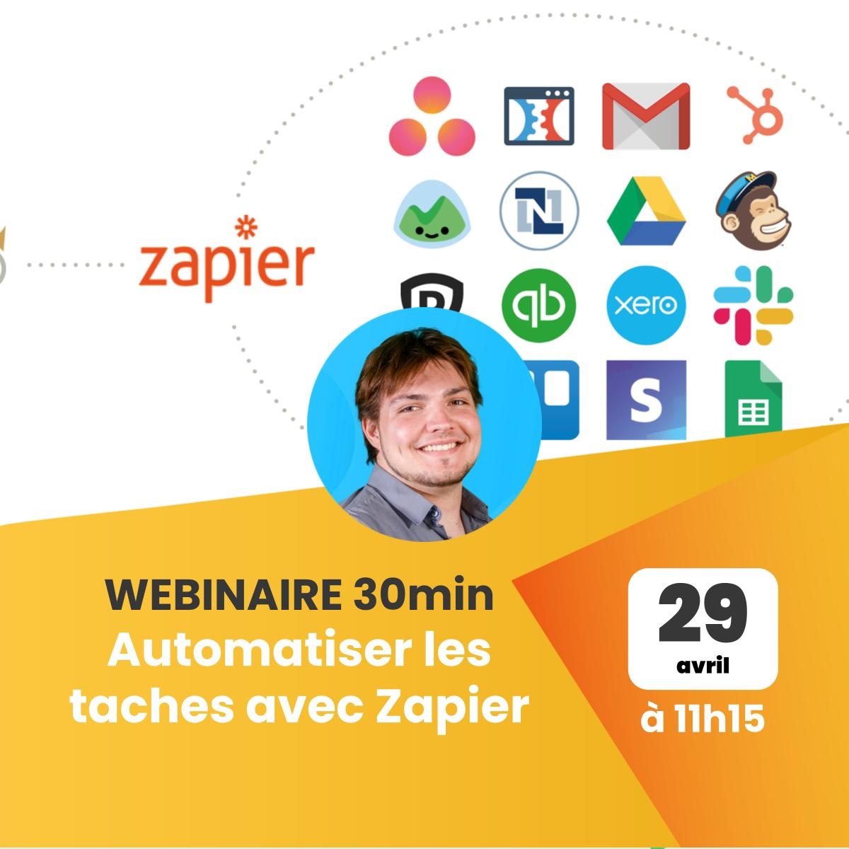 academy_num's tweet photo. Demain, de 11h15 jusqu'à 11h45, webinaire sur "Automatiser les taches avec Zapier" avec Romain

As-tu déjà pensé, en tant qu’entreprise, à avoir un service disponible qui automatiserait certaines tâches récurrentes ?

Inscription en ligne : https://t.co/bQKPzwi3Tt https://t.co/XMipVjN7hR