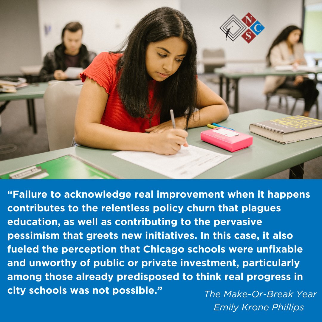 NCSChicago's tweet photo. We are in the last week of the Read Along! As we finish this book, consider this question: 

How can this idea, of seeing city schools as a “lost cause,” impact the young people that go to these schools?

#NCSChicago 
#FreshmanSuccess
#OnTrack2Graduate https://t.co/YqAu8N5ir5