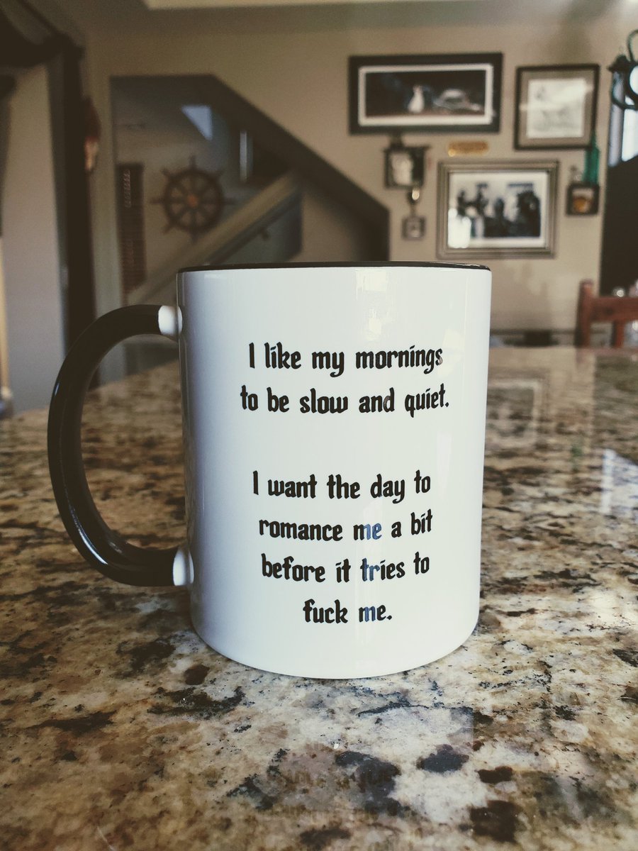 You need this mug.
coffeewiththecaptain.com