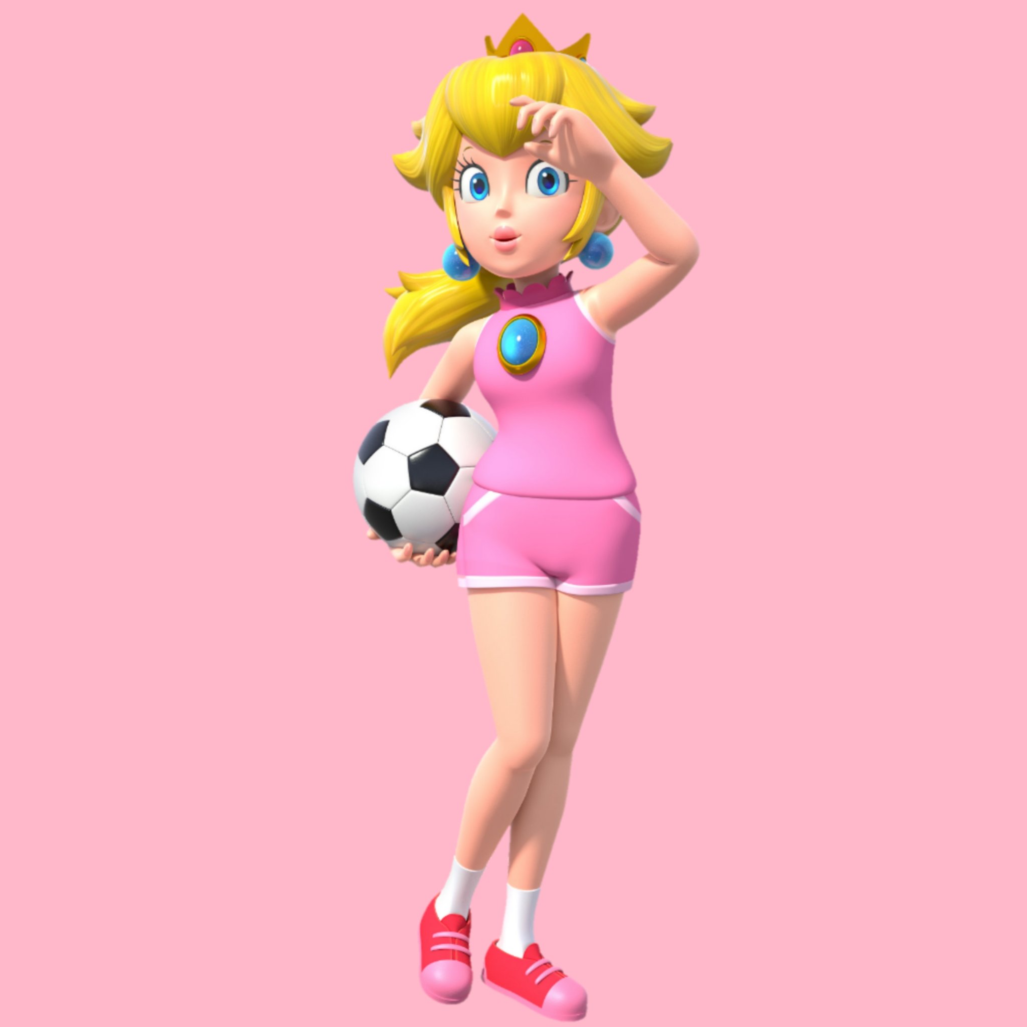 💗P.Peachy💕 on X: 💗🌸💗redesign of peach old sport render from NBA  Street V3 but this time they replaced the basketball with a soccer ball ^^  💗🌸💗 #supermario #princesspeach #nintendo  / X