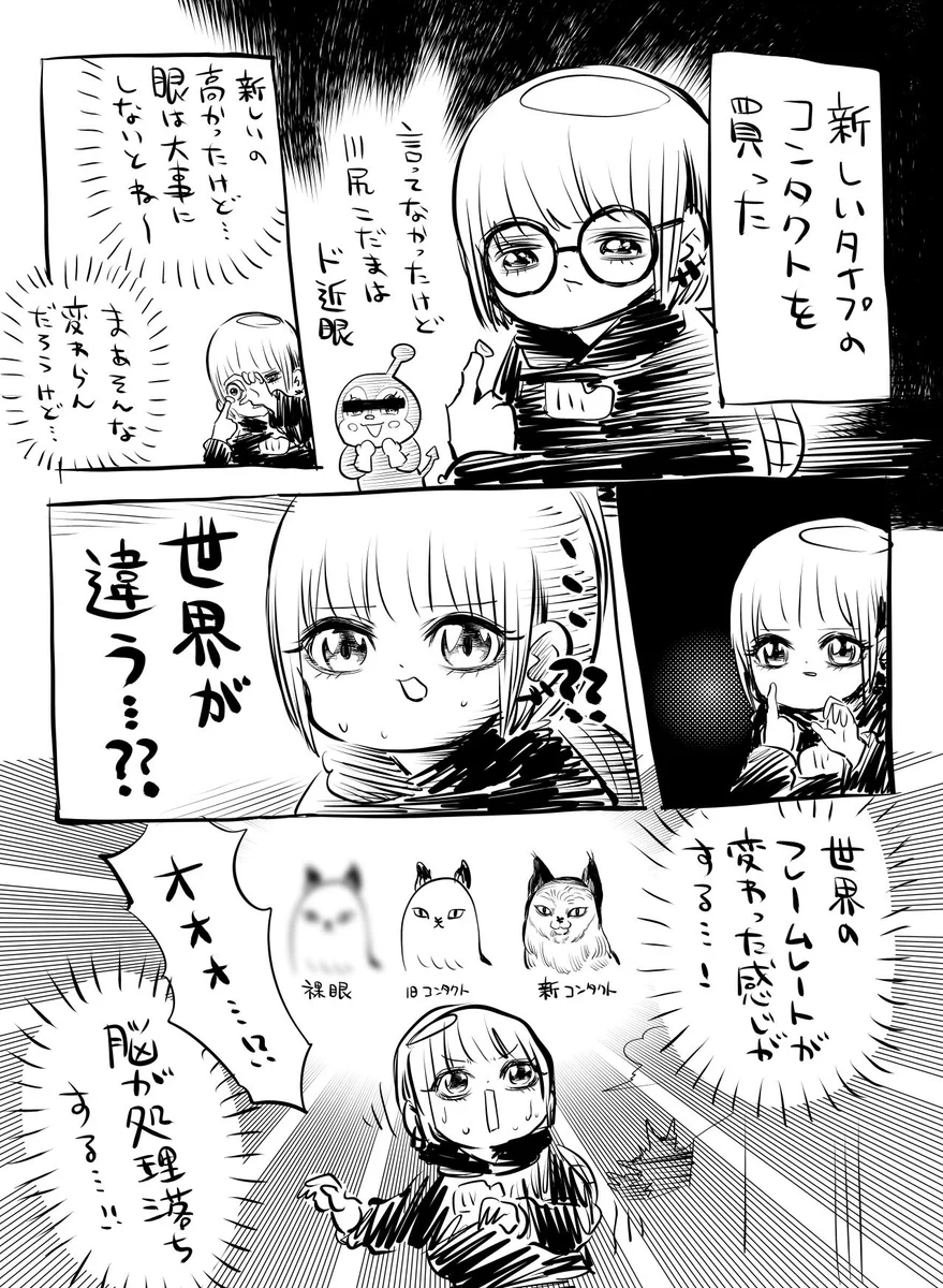 今まで見てきた世界とは別世界！新しいコンタクトを買った話！