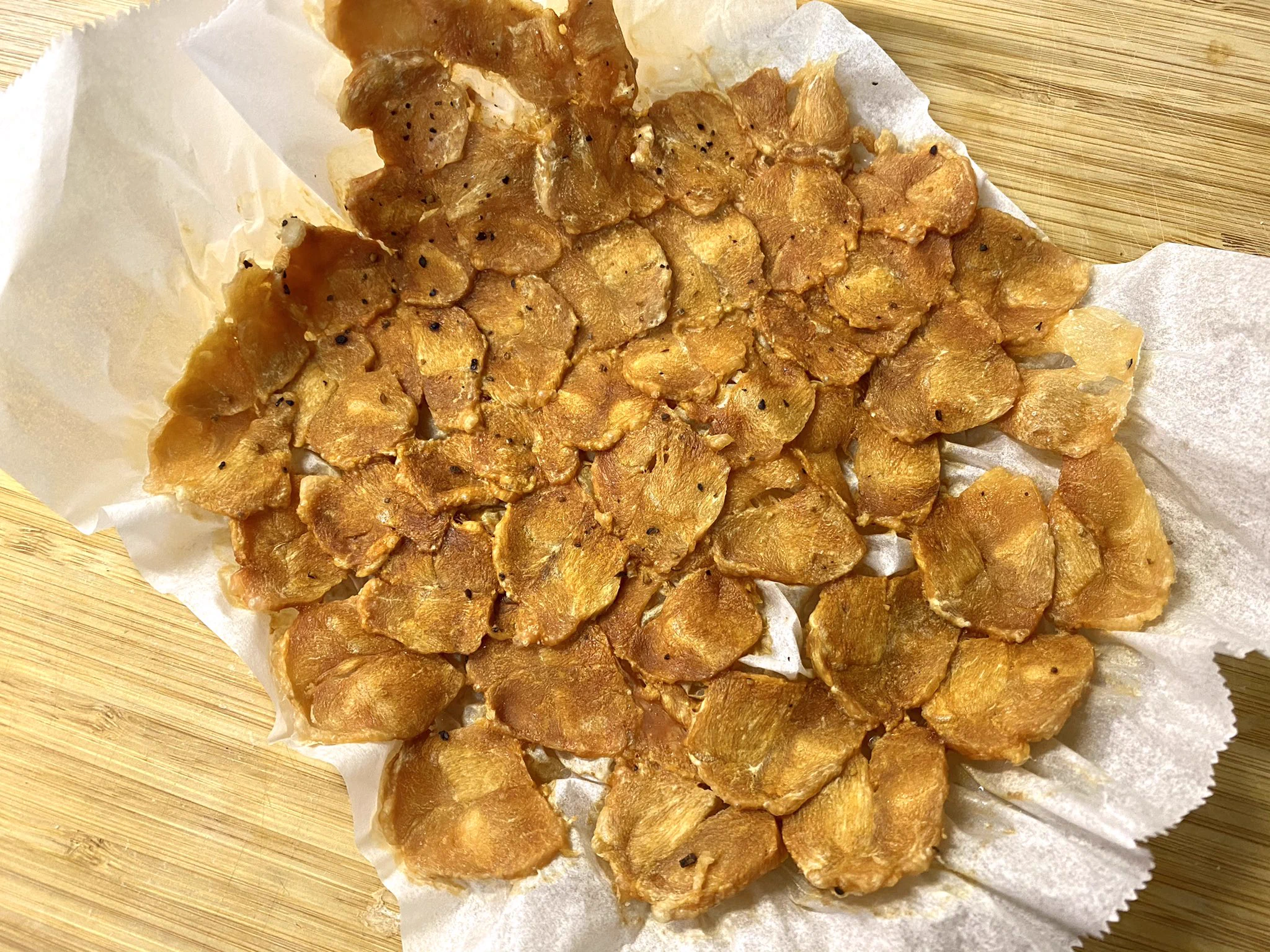 めちゃウマだから試してみて！ササミを使った鶏肉チップス！