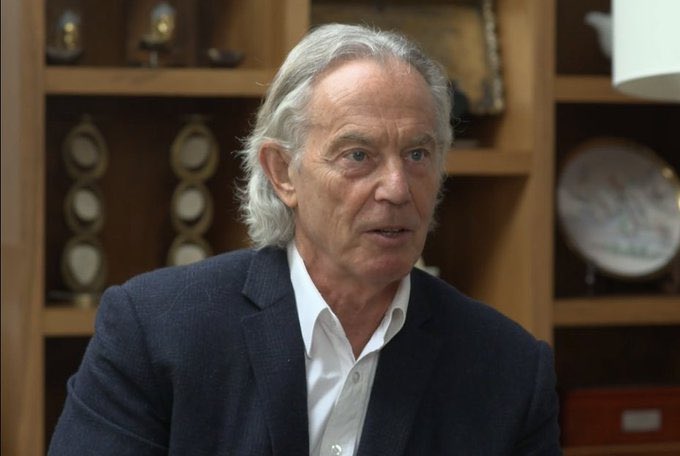 HeadonMatt's tweet photo. Ermmm why does Tony Blair now look like the new defence against the dark arts teacher? https://t.co/jbVxGBE0y4