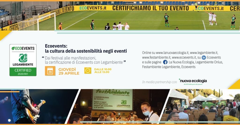 Sono  lieto di partecipare al webinar di <a href="/legambiente/">Legambiente</a> "Ecoevents: la cultura della sostenibilità negli eventi" per perseguire un obiettivo auspicabile e possibile: organizzare piccoli e grandi eventi ecosostenibili

#28aprile