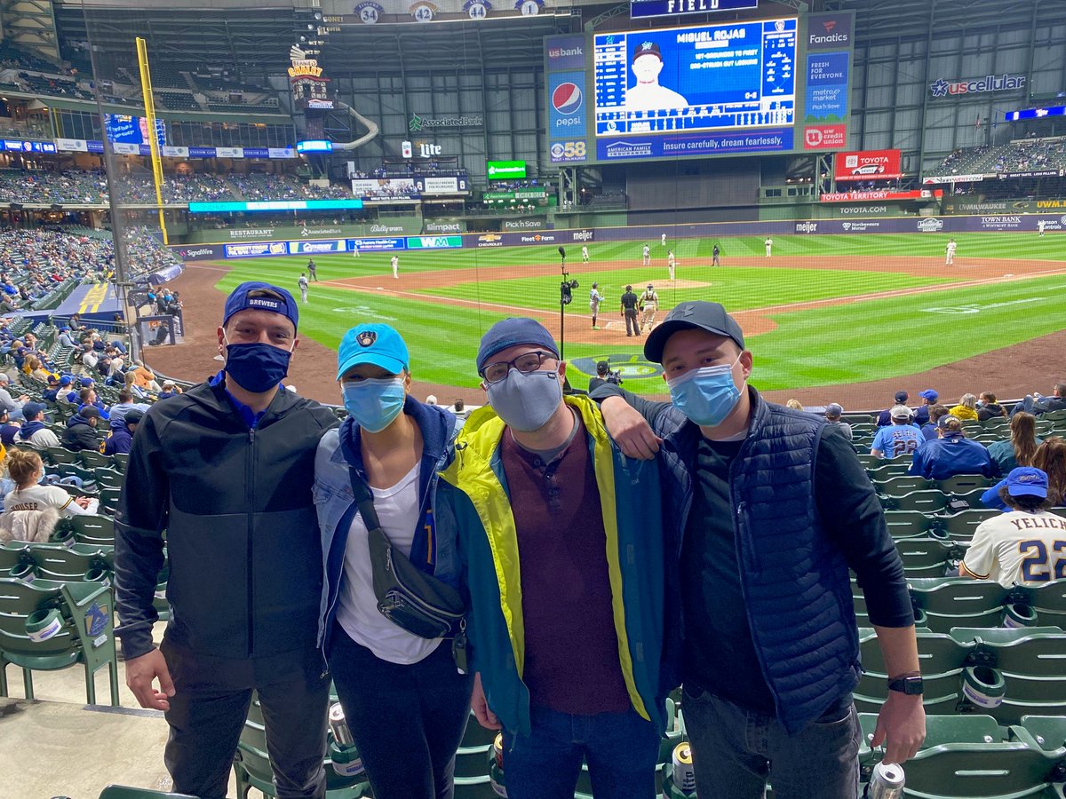 In public, with PEOPLE! What a great game with great company. Thank you Laughlin Constable (Kathryn and Kristine) for the tickets! Go Brewers!

MLGers: David Binder, Jr., Jade I. Hendricks, Alex Colburn and Nik Burmeister

#MLGCapital #Brewers #worklifebalance