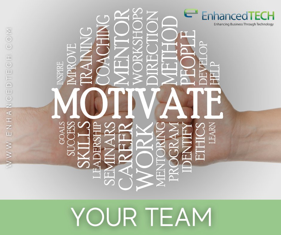 enhanced_tech's tweet image. You know what motivates a team internally? A great I.T. service provider... 

#motivation #motivational #MSP #cybersecurity #teamwork #technology