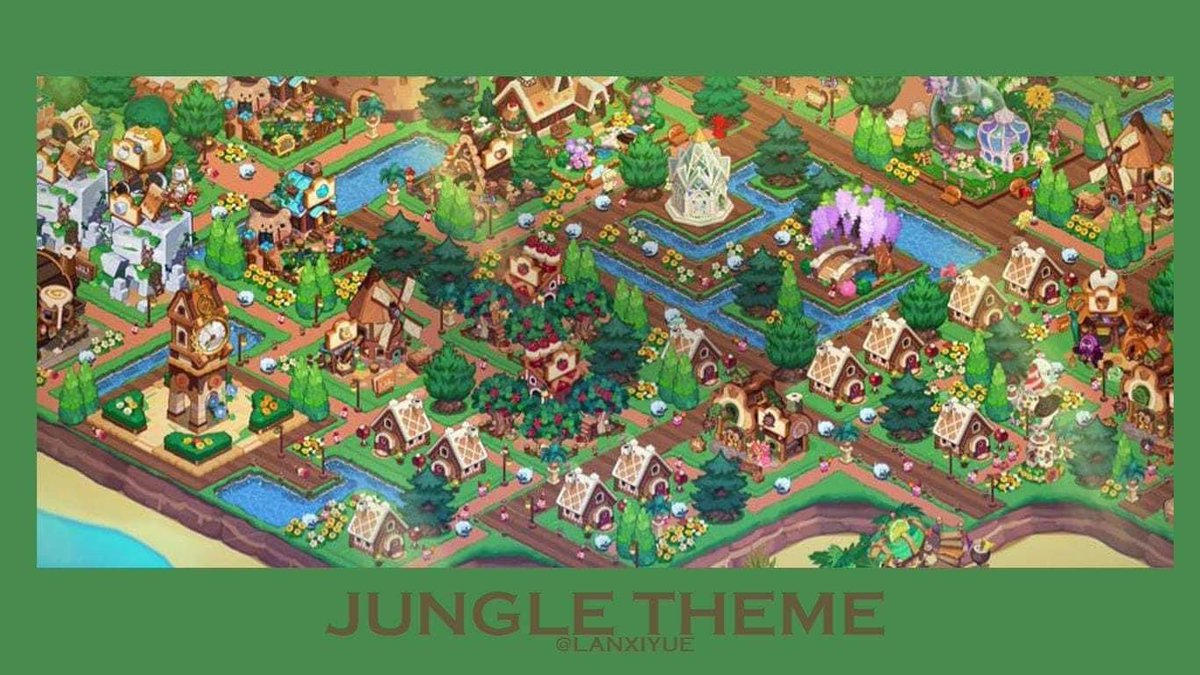 cookierunhome's tweet photo. Cookie Run Kingdom in the Jungle Theme

#cookierunkingdom 
#CookieRunKingdomTH 
#แต่งบ้านคุกกี้รัน https://t.co/fIcsRN4q6P