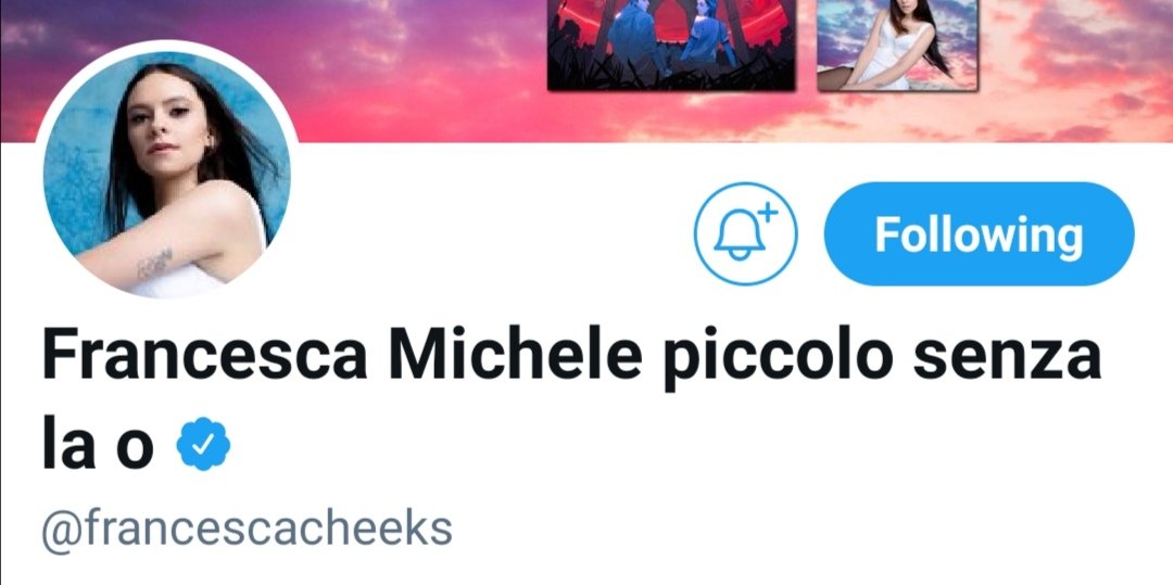 _cosedivertenti's tweet photo. Francesca Michele piccolo senza la o https://t.co/qgxwskiKi6