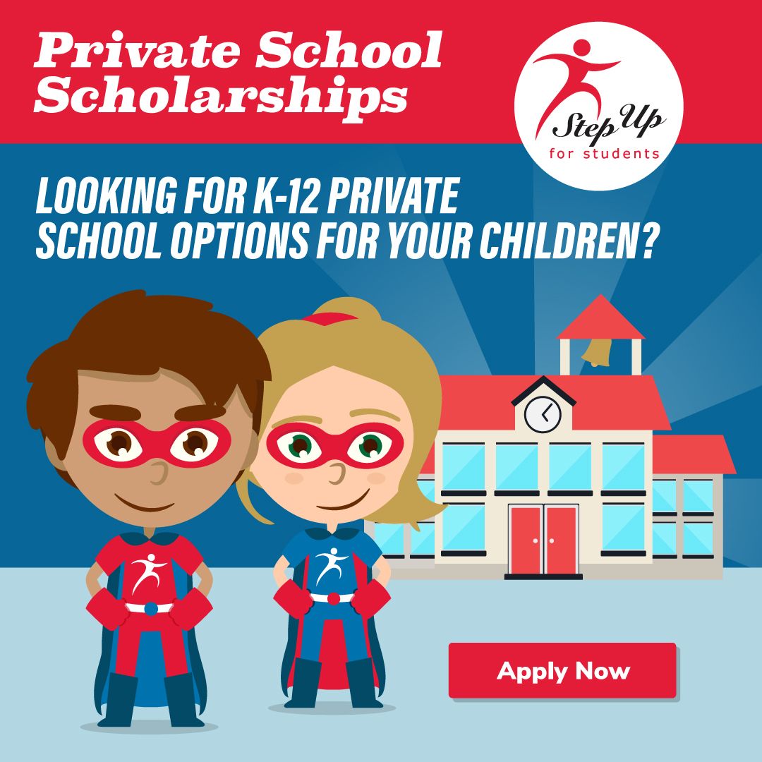 DioStPete's tweet photo. Families interested in Catholic schools are encouraged to apply for a scholarship through @StepUp4Students by June 1, 2021. Learn more: https://t.co/weFPaSMG8Q. #courageouslyliving #DOSPschools https://t.co/MhjiB22fkE