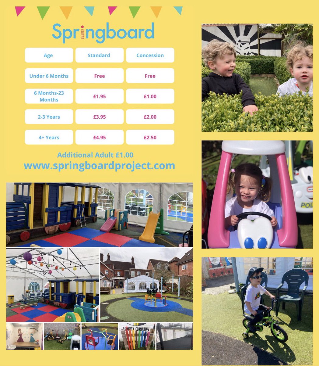 💫Springboard Stay and Play💫Bookings are open now!
💫Following the Government guidelines, we will be opening our doors once again for pre-bookable Stay and Play sessions from Monday 17th May 
💫We can’t wait to see you all soon! 

#springboardcharity springboardsupport.org