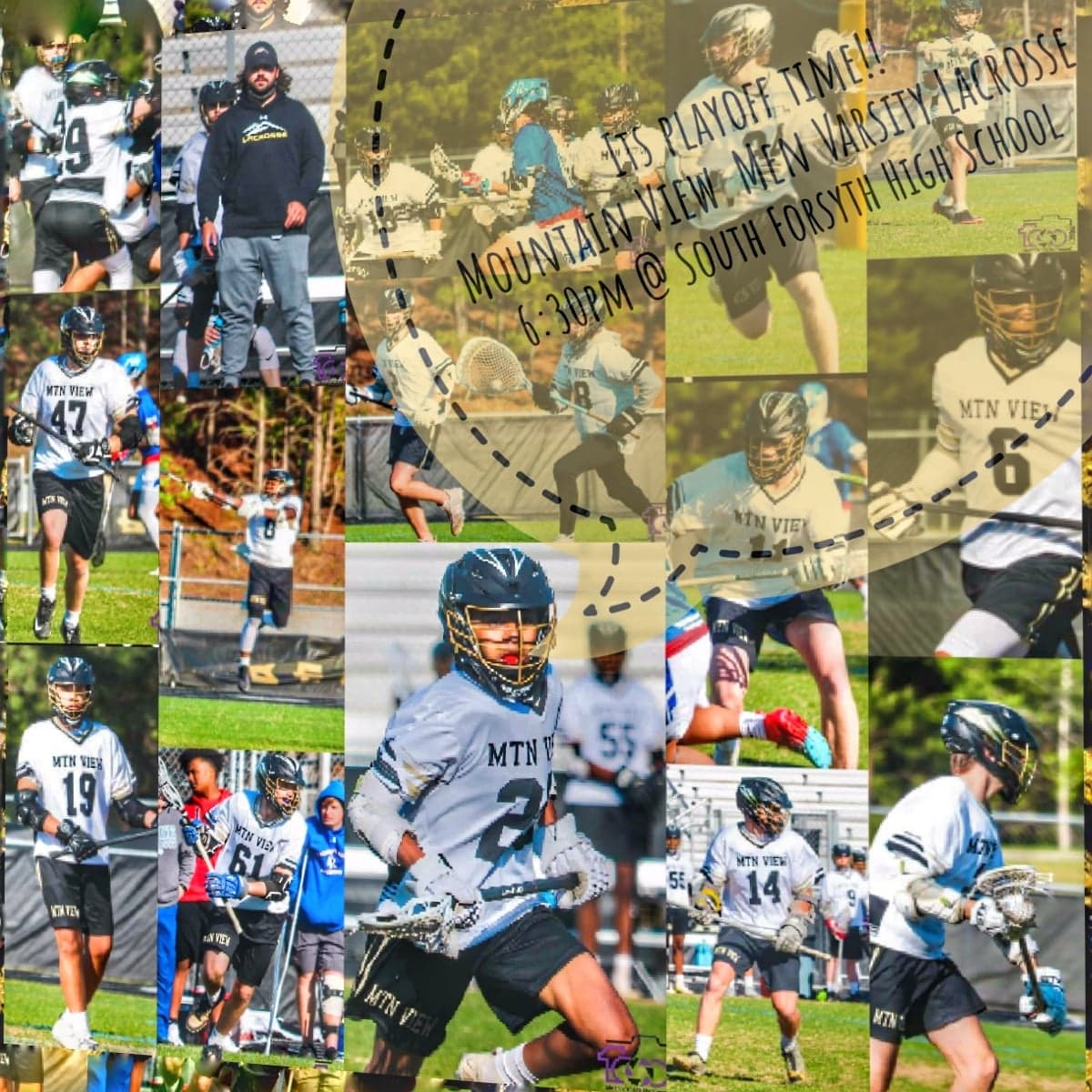 MVLacrosseBears's tweet photo. Boys lacrosse playoff game tonight at South Forsyth High School at 6:30!! Go Bears https://t.co/FspJuLrpZF