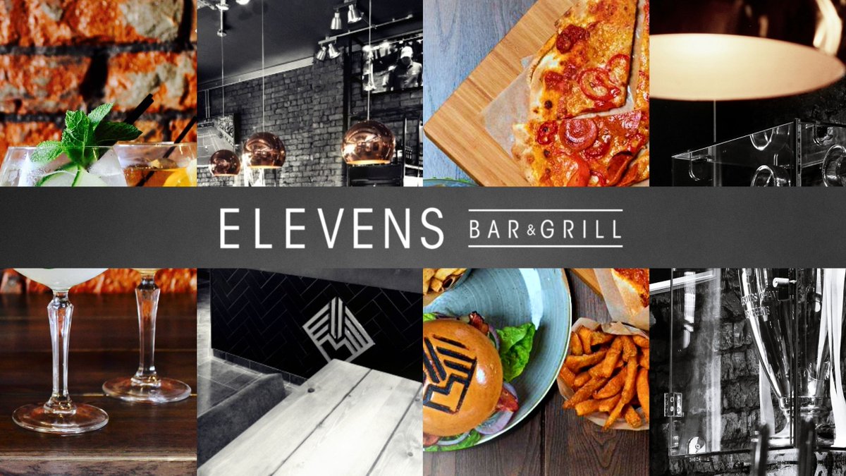 We are pleased to announce that we will be re-opening our doors from Thursday 20th May! 

We're back with a brand new food &amp; drinks menu, not to mention all the sport you could ask for. 🍻⚽

Tables will be available to book on our website from Friday 6pm.
elevensbargrill.com