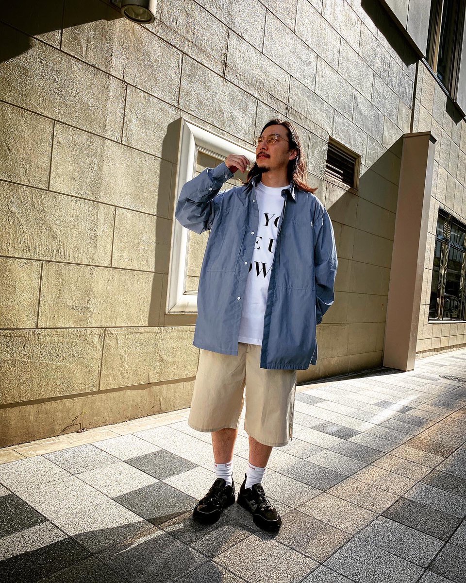 Yuusuke Ikeda 春先コーデ Outer Productalmostblack Inner Botter Bottoms Oamc Shoes Nulabel Asics Sox Supreme Eyewear Verynerd メンズコーデ コーディネート メンズスタイリング スタイリスト T Co Onhsxzwnmo
