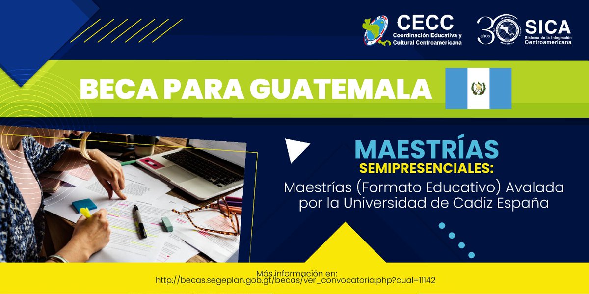 #OportunidadDeBeca
📌Becas para #Guatemala en diversas áreas, con Formato Educativo - Escuela de Negocios 

📅Cierre de convocatoria: 30/11/2021

📲Información completa en:
becas.segeplan.gob.gt/becas/ver_conv…...

Este es un servicio de difusión únicamente