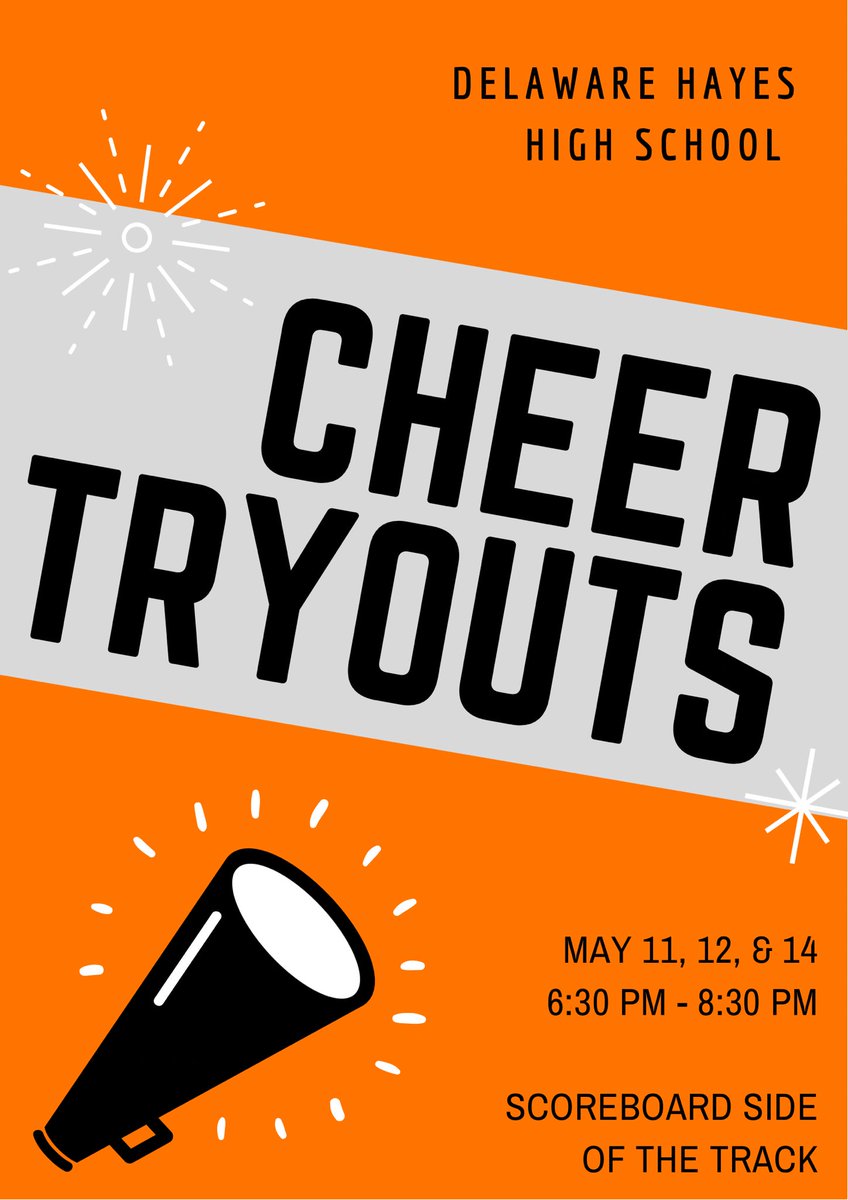 Hayespacercheer's tweet photo. 2021-2022 Delaware Hayes Cheer Try outs... https://t.co/EQKGg0spiE