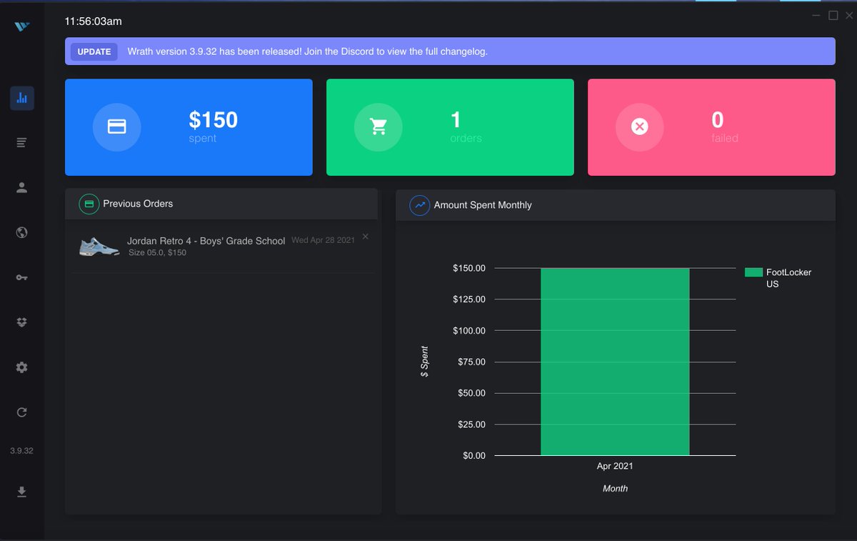 HyperBoston's tweet image. First day of running @wrathsoftware and hit a pair!
Proxies: @AshburnProxies @SpadeProxies