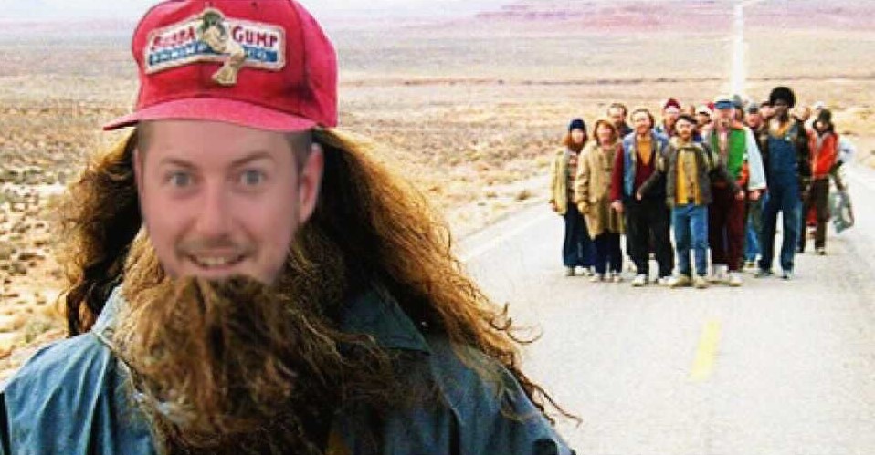 Nope, that's not Forrest - it's our Agency Director Jon! He's almost completed 50 miles this month for <a href="/ProstateUK/">Prostate Cancer UK</a>. Please show your support for this great cause and Jon's tired legs - you can sponsor him right here runthemonth.prostatecanceruk.org/fundraising/jo…