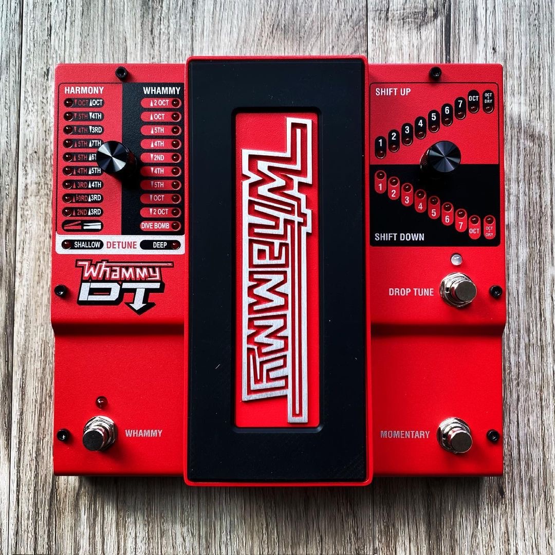 One pedal, endless possibilities! 🤘🤘 Combining that classic #Whammy sound with drop-tune functionality, the #DigiTech #WhammyDT provides unmatched pitch-shifting freedom. Thanks for sharing, IG user mrmrsmith! Enhance your pedalboard with Whammy DT: bddy.me/3vExyqT