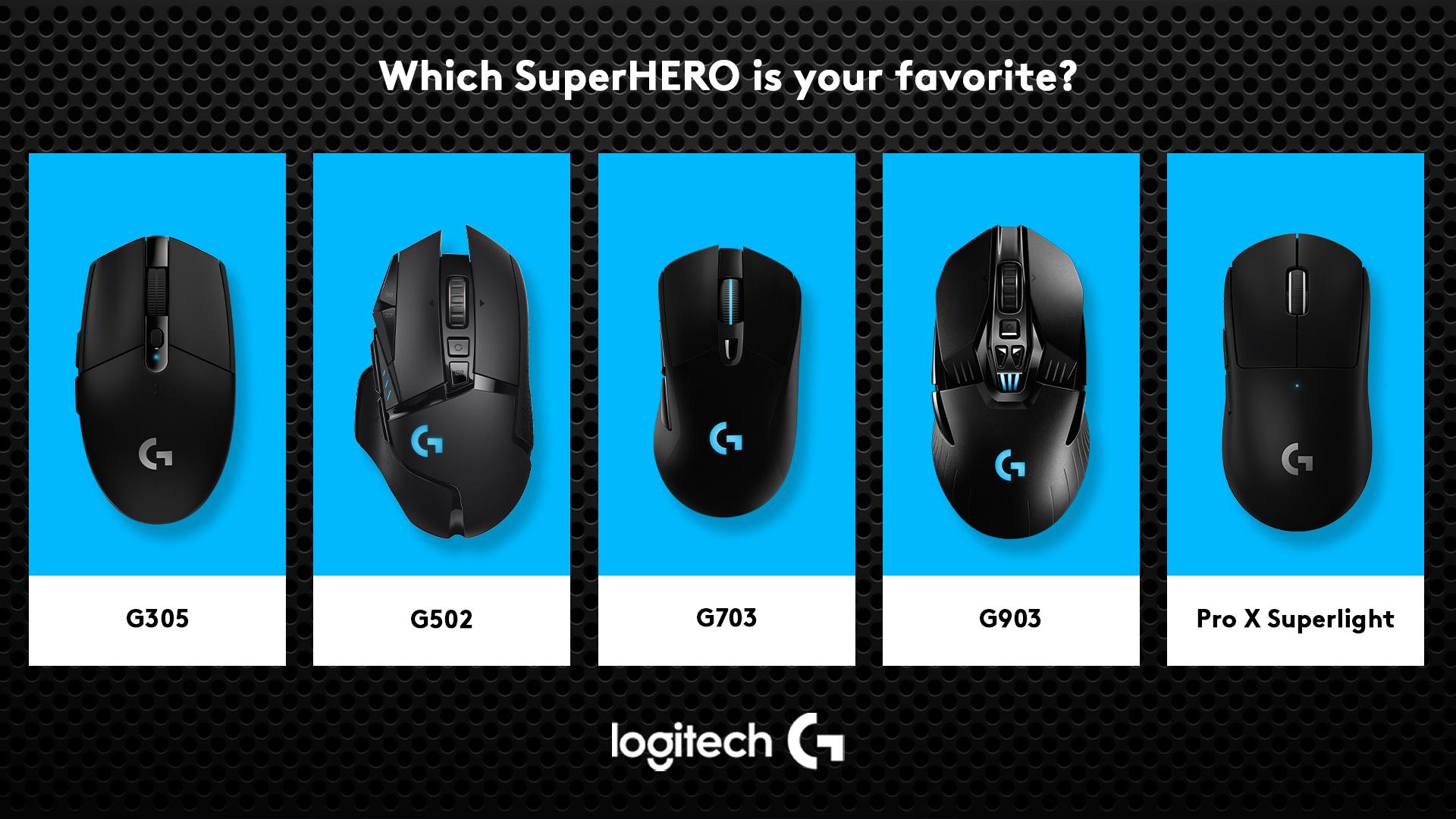 Logitech G on Twitter: "Happy National SuperHERO Day! Which which one of  these wireless HERO sensored mice are you running for your setup?  https://t.co/ppmB7viLcf" / Twitter