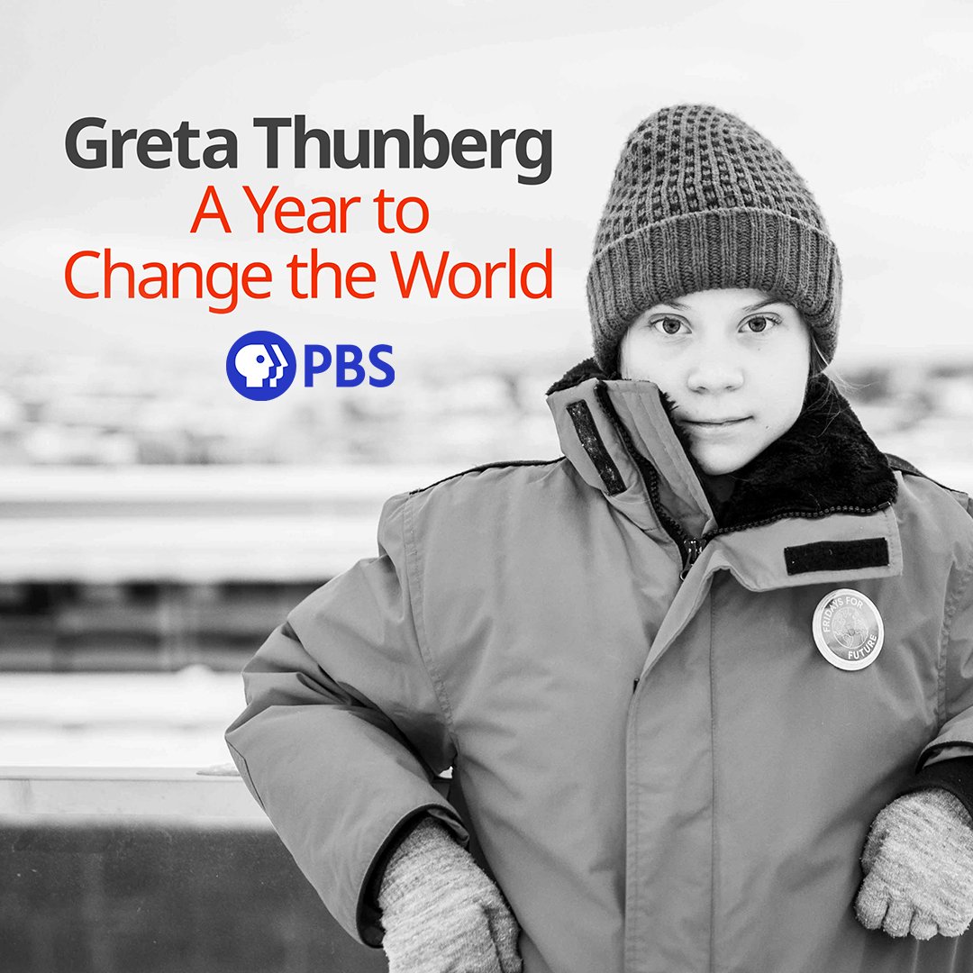 Missed the premiere of Greta Thunberg: A Year to Change the World? Watch it tonight at 8/7c (check local listings). #GretaOnPBS