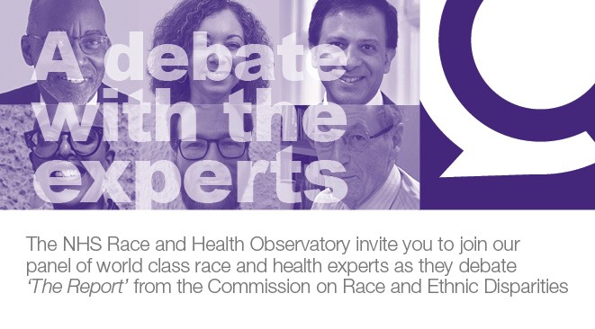 Join us for a debate on the health recommendations in the CRED #RaceReport on Tuesday 25 May, 12-2pm - with experts @MichaelMarmot @CNagpaul @D_R_Williams1 @jahkey2u @P_MillerNHS and @Vnafilyan - chaired by @JamesNazroo. Join on the day using this link: bit.ly/3axVnZ3