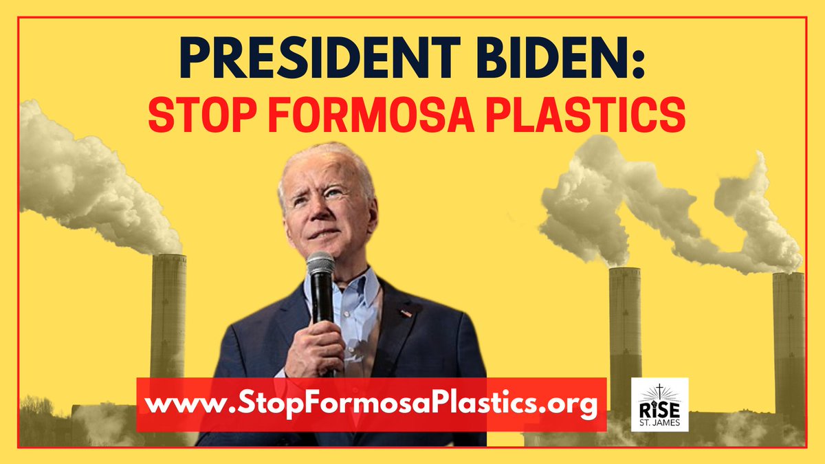 TAKE ACTION: President Biden @POTUS must direct the Army Corps to revoke Formosa Plastics’ permits. Formosa’s plastic plant would harm #CancerAlley communities and the climate. Urge @POTUS to stop Formosa Plastics today --> bit.ly/BidenStopFormo… #StopFormosaPlastics