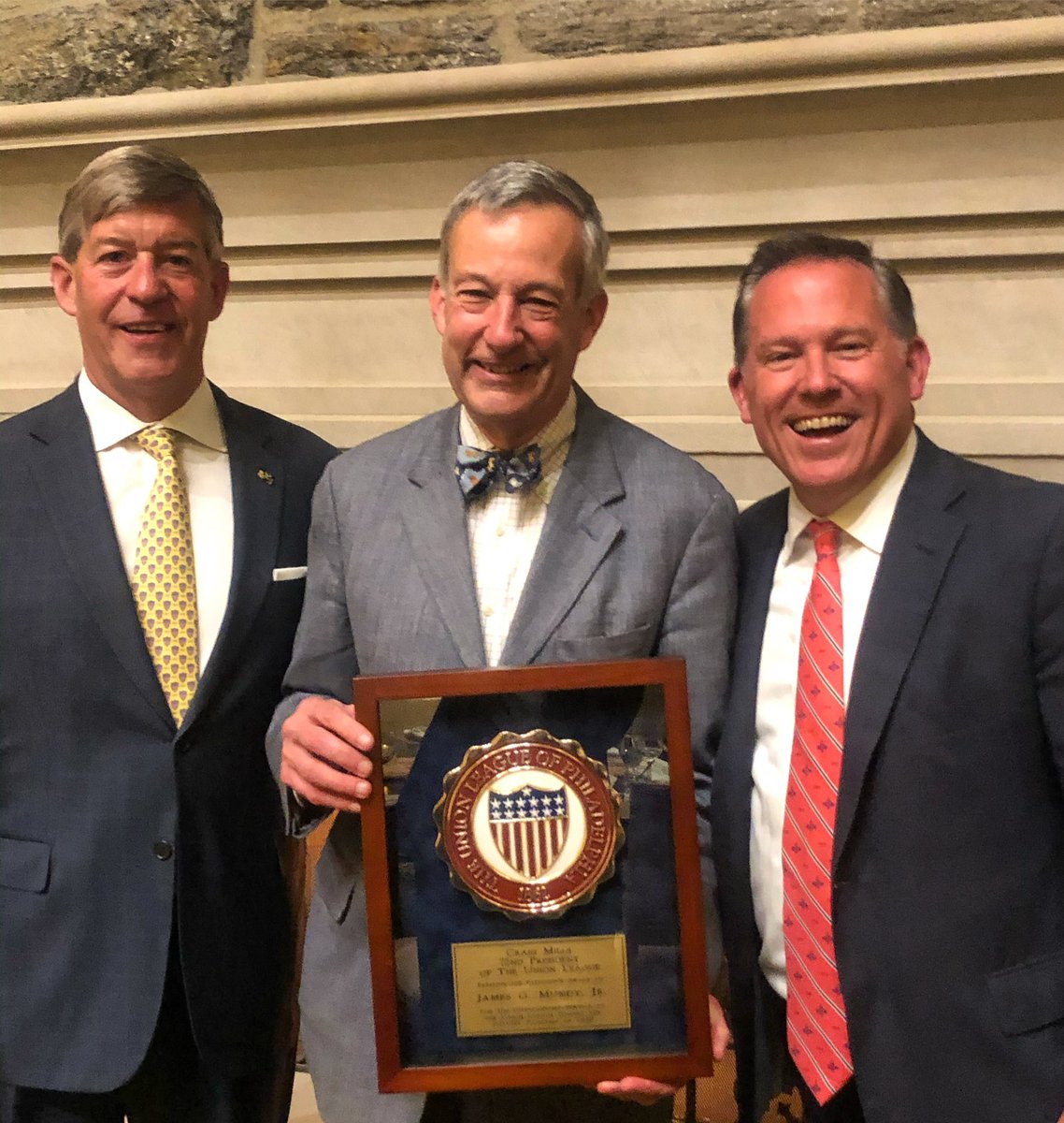Yesterday, at the Board of Directors meeting, Jim Mundy, the League’s Historian, received the President’s Award. This award is presented to someone who has given of their time and talent to the League in an extraordinary way. Jim is the first non-member to ever receive the award.